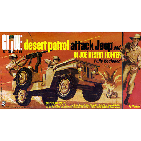 1967 HASBRO GI Joe Desert Patrol Attack Jeep Box Art Giclee Print Rat Patrol