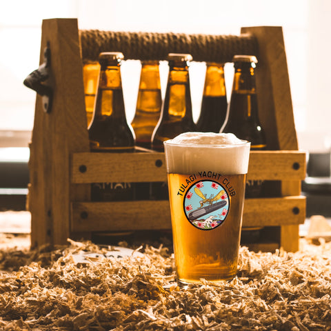 Tulagi Yacht Club Pint Beer Glass