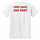 FDNY Painting by Yoko Komori Olson 2-SIDE YOUTH T-Shirt KEEP BACK 200 FEET