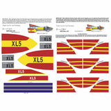 Museum Quality Fireball XL5 TV Style Sticker Sets for 20 Inch MPC Toy