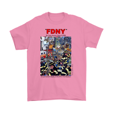 FDNY Painting by Yoko Komori Olson T-Shirt