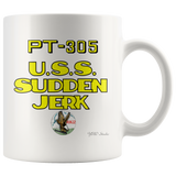 PT Boat PT-305 USS SUDDEN JERK 11oz Coffee Mug