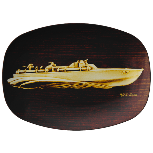 PT Boat Simulated Wood Platter 5