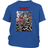 FDNY Painting by Yoko Komori Olson 2-SIDE YOUTH T-Shirt KEEP BACK 200 FEET