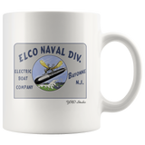 ELCO Naval Division PT Boatworks Bayonne Gate Sign Mug