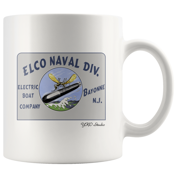 ELCO Naval Division PT Boatworks Bayonne Gate Sign Mug